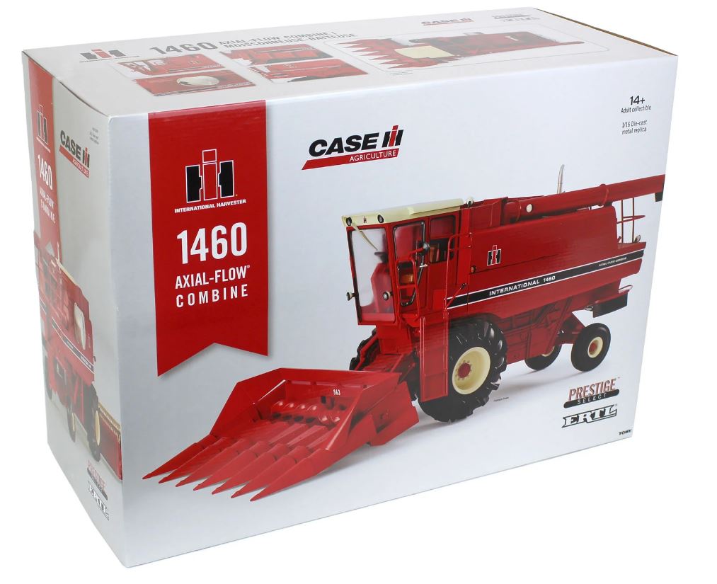 1/16 International 1460 Combine with Corn & Grain Heads, ERTL Case IH Prestige Select #1
