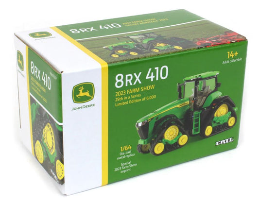 1/64 John Deere 8RX 410 with Tracks, 2023 Farm Show
