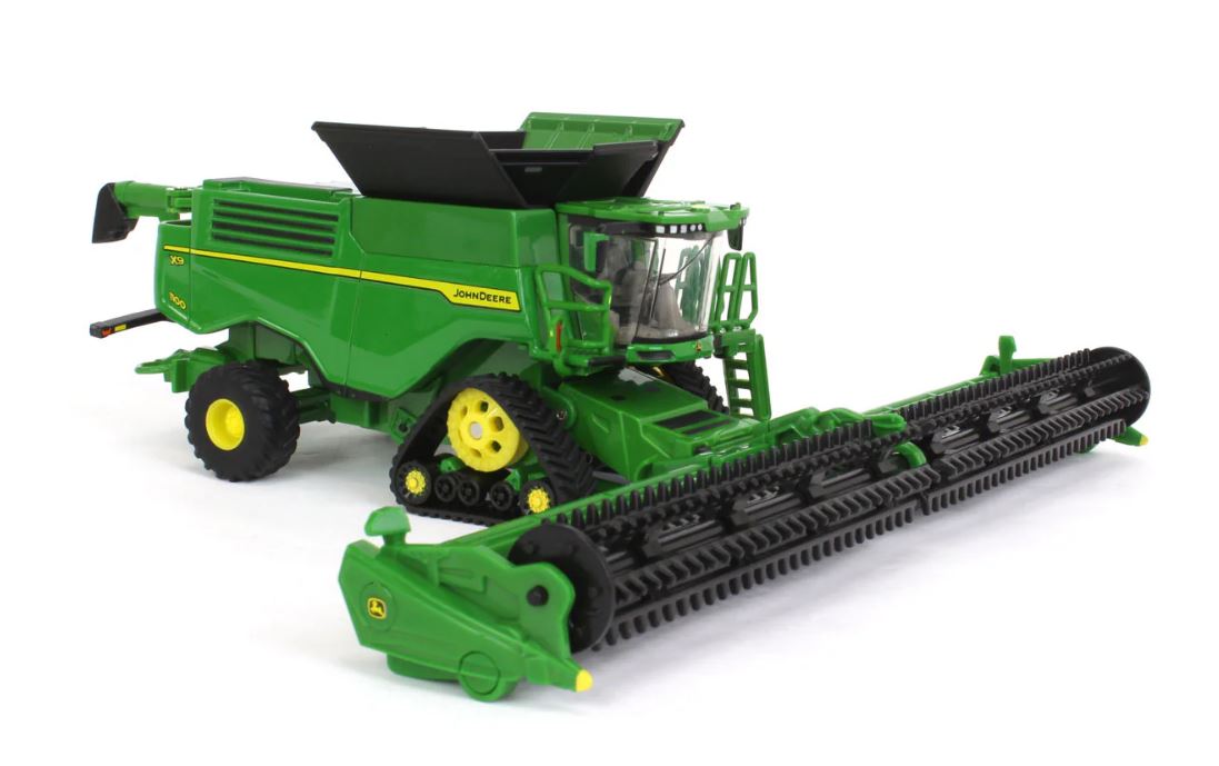 1/64 John Deere X9 1100 Combine w/ Front Tracks and Draper & Corn Heads, ERTL Prestige Collection