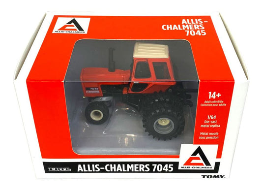 1/64 Allis Chalmers 7045 w/ Cab, Rear Duals & Diamond Tread Front Tires, Limited ERTL Production