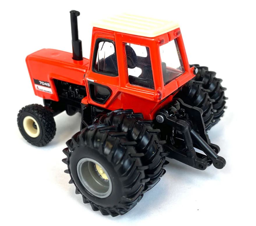 1/64 Allis Chalmers 7045 w/ Cab, Rear Duals & Diamond Tread Front Tires, Limited ERTL Production
