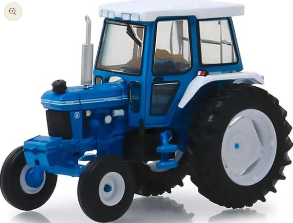 1984 Ford 5610 Tractor - Blue and Black with Enclosed Cab