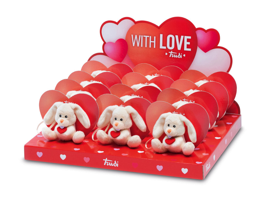 Sweet Collectable Celebration Bunny Rabbit Virgil Heart - 9cm