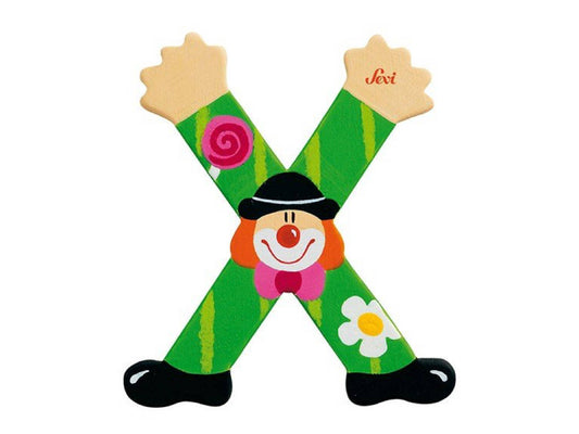 Sevi Letter X Clown Alphabet 10cm
