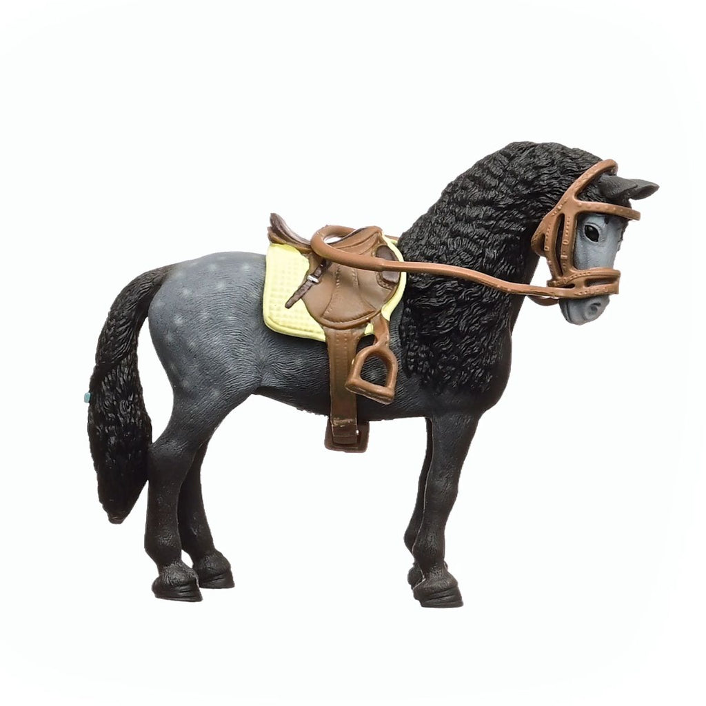 Pura Raza Española Mare with Sadle & Bridle - 12.5cm