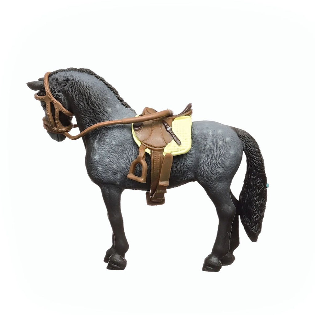 Pura Raza Española Mare with Sadle & Bridle - 12.5cm