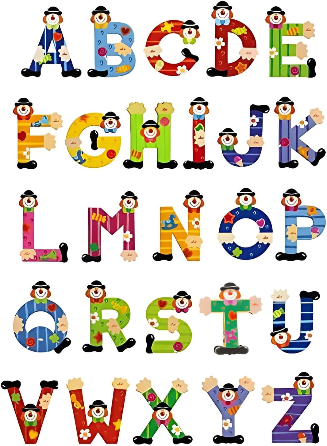 Sevi Letter T Clown Alphabet 10cm