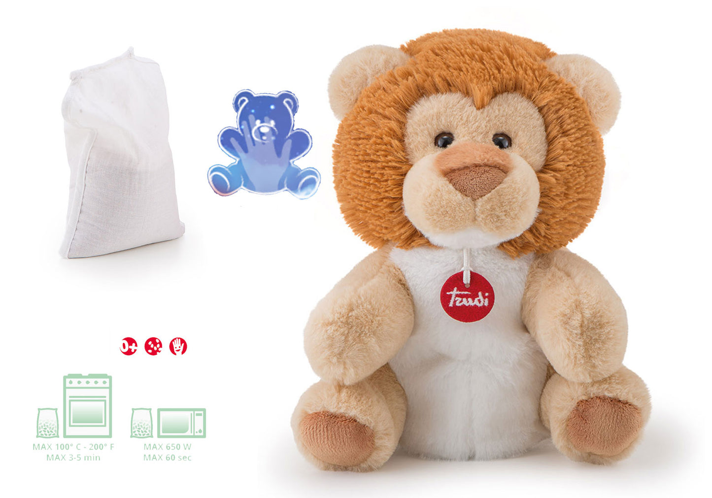 Scalda Sogni Lion Puppet & Microwaveable Warmer - 26cm