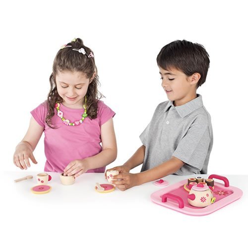 Sevi Wooden Tea Tray - 22 pieces