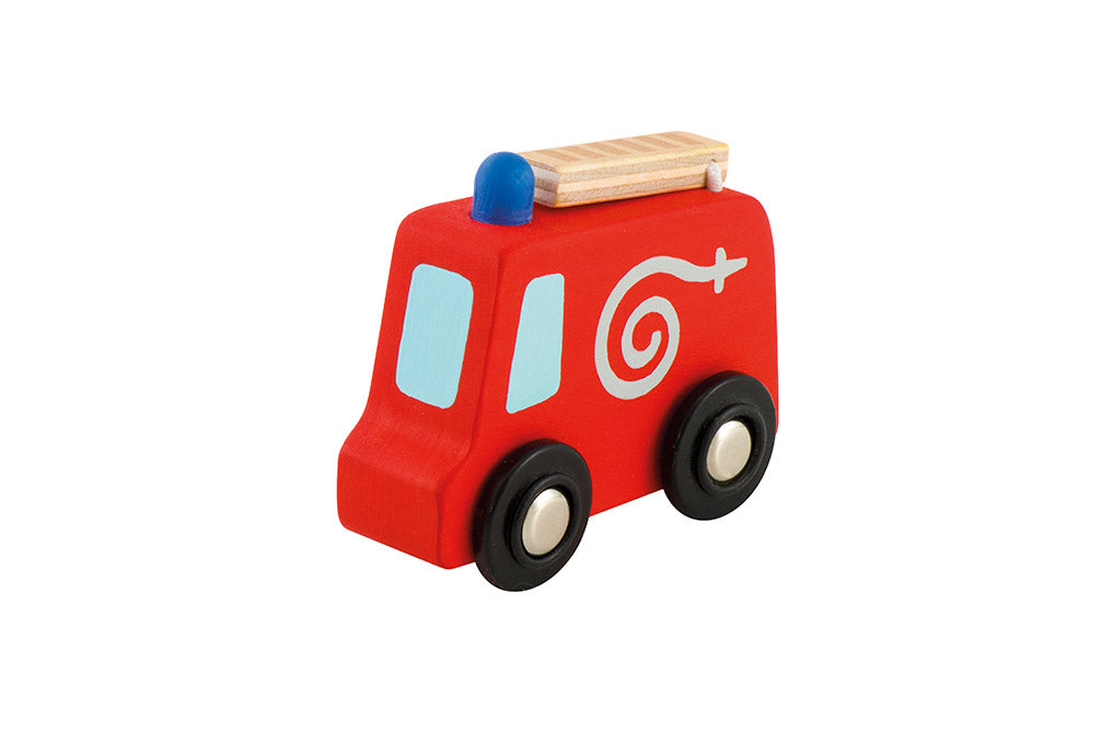 Sevi Wooden Mini Fire Engine - 7cm