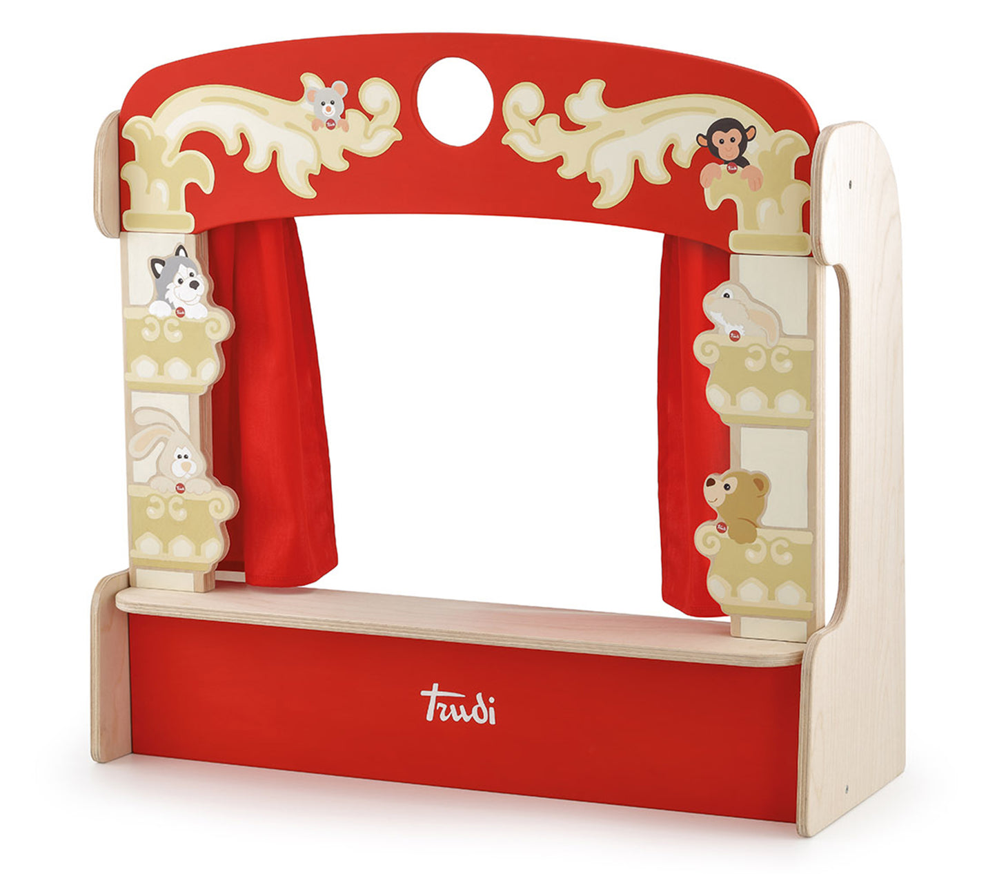 Wooden Puppet Table Theater - 58x56x21