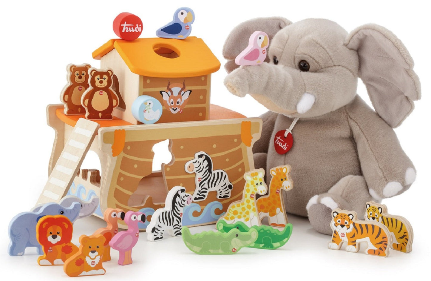 Sevi Wooden Sorting Noah's Ark Set - 24 pieces
