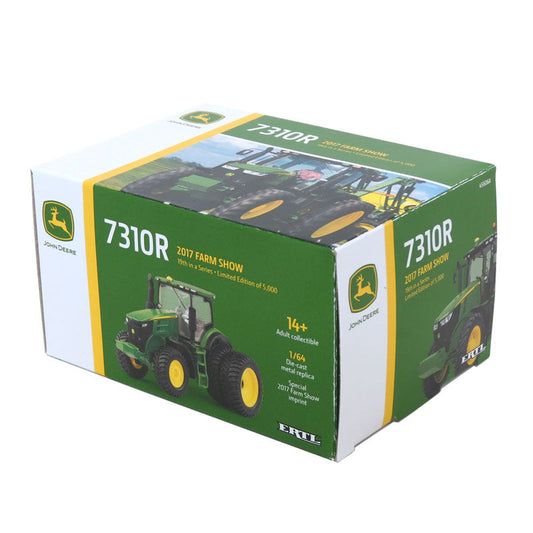 1/64 Limited Edition John Deere 7310R With MFD And Rear Duals, 2017 Farm Show