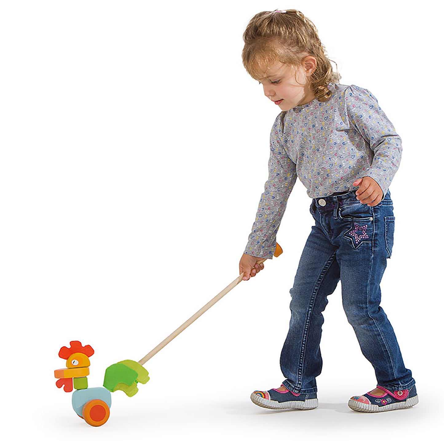 Sevi Push Along Rooster - 55cm