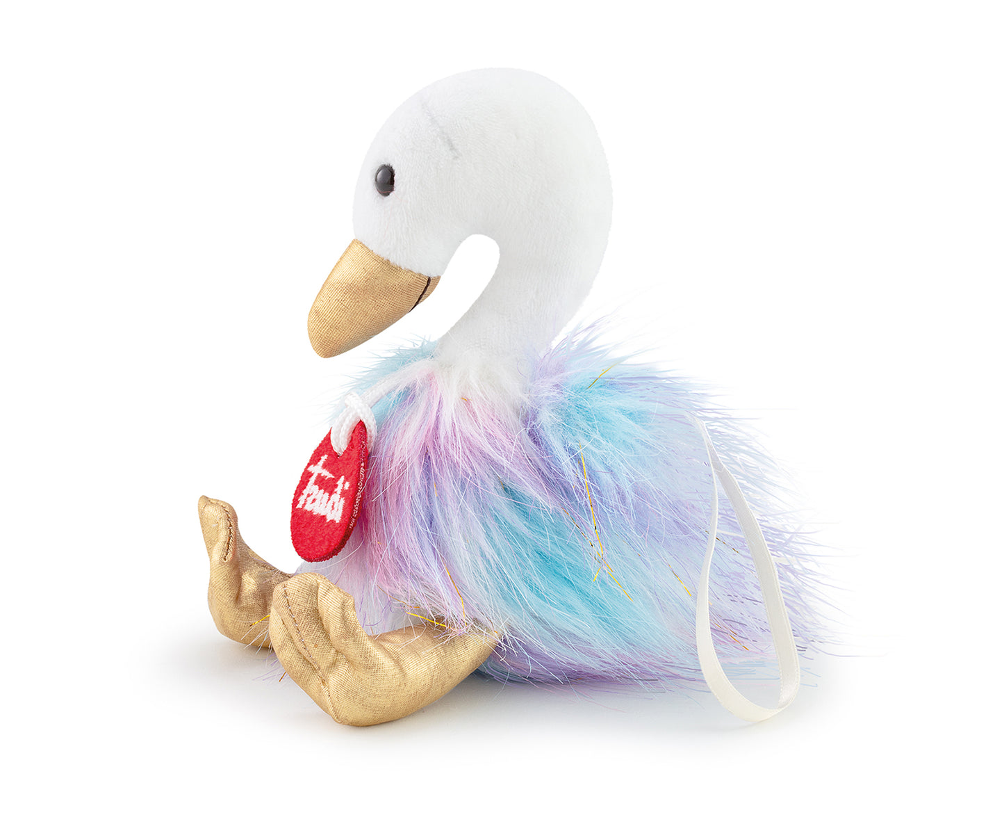 Trudi Pompom Bag Charm / Keyring Swan - 12cm