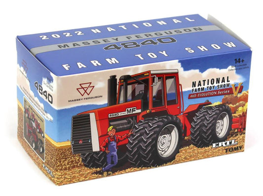 1/64 Massey Ferguson 4840 4WD w/ Duals, 2022 National Farm Toy Show Collector Edition by ERTL