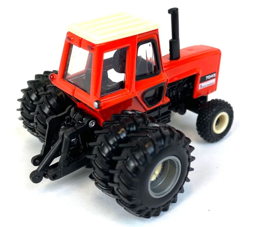1/64 Allis Chalmers 7045 w/ Cab, Rear Duals & Diamond Tread Front Tires, Limited ERTL Production