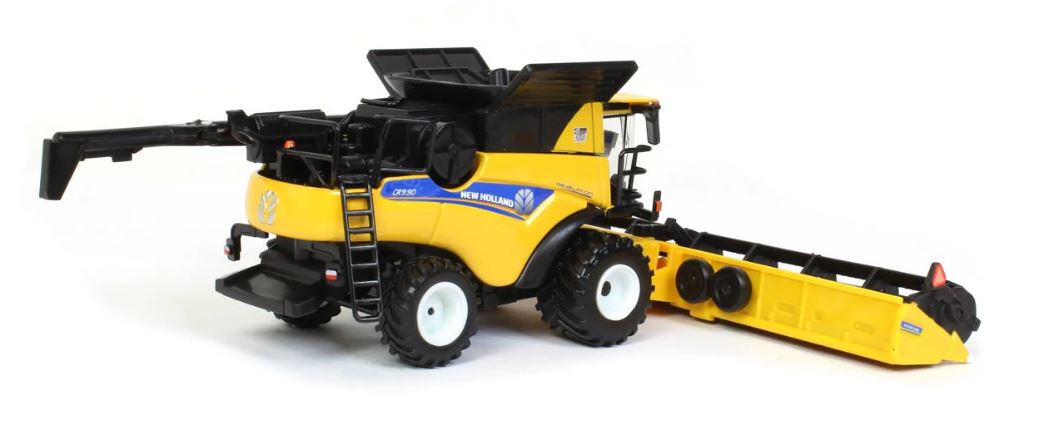 1/64 New Holland CR9.90 Combine w/ Folding Corn Head & Draper Head, 45th Anniv, ERTL Prestige Collection