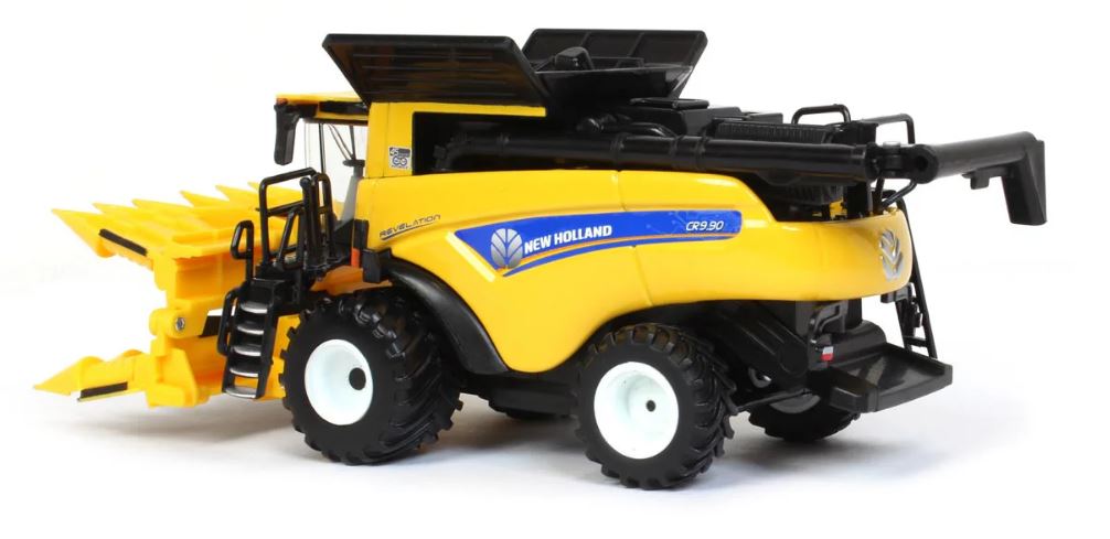 1/64 New Holland CR9.90 Combine w/ Folding Corn Head & Draper Head, 45th Anniv, ERTL Prestige Collection