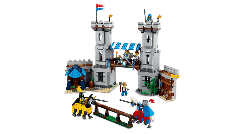 3-in-1 Medieval Horse Knight Castle