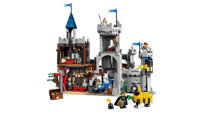 3-in-1 Medieval Horse Knight Castle