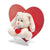 Sweet Collectable Celebration Bunny Rabbit Virgil Heart  - 9cm