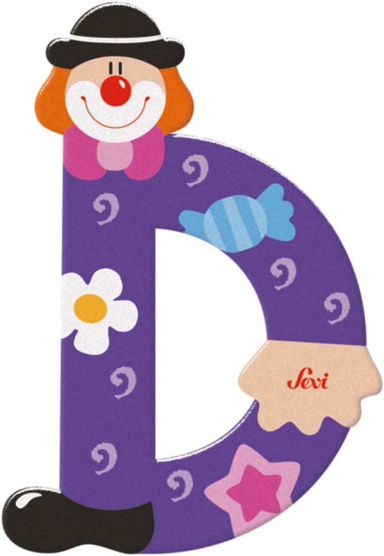Sevi Letter D Clown Alphabet 10cm