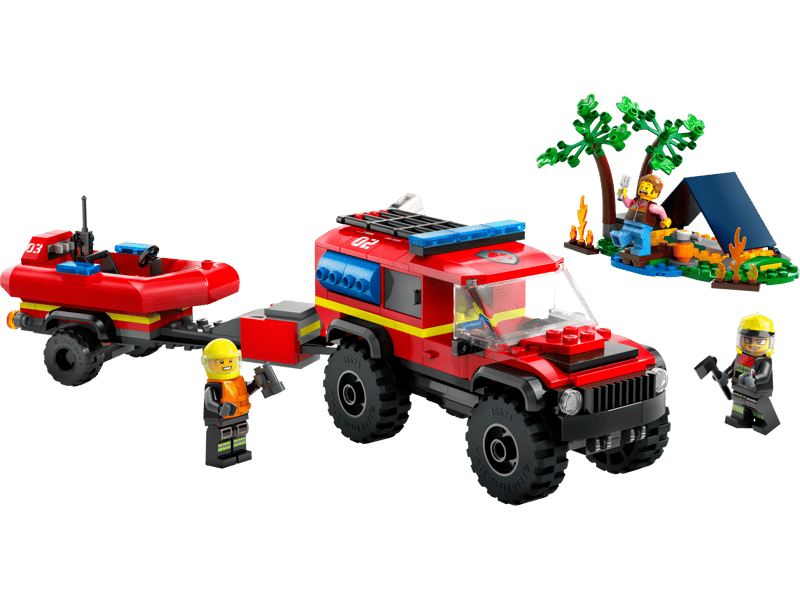 4x4 Fire Engine with Rescue boat