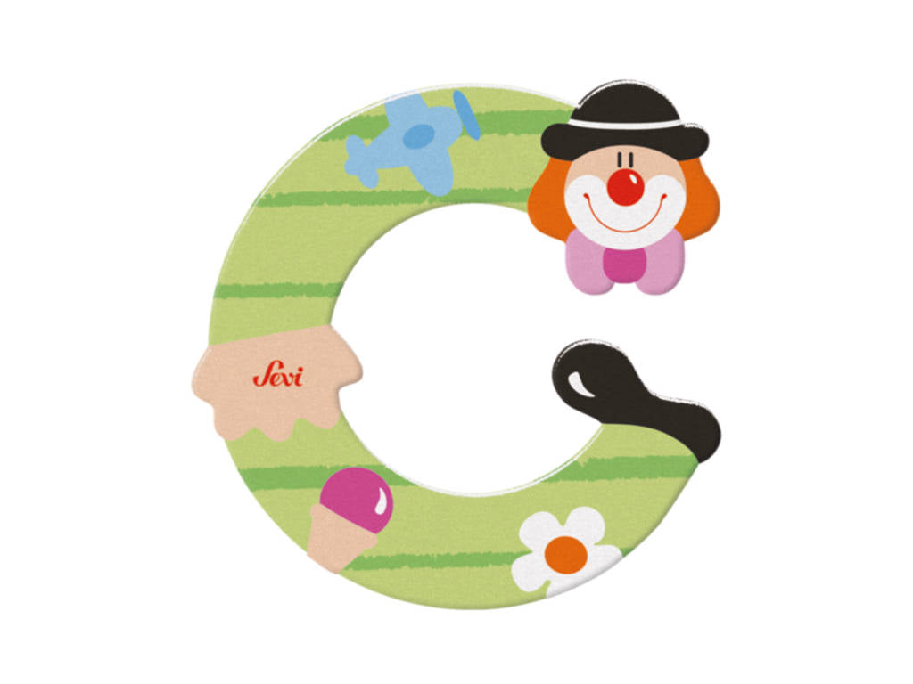 Sevi Letter C Clown Alphabet 10cm
