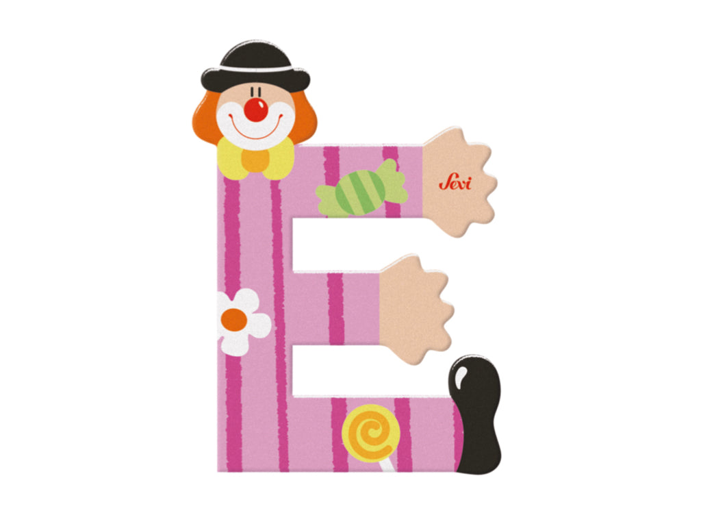 Sevi Letter E Clown Alphabet 10cm