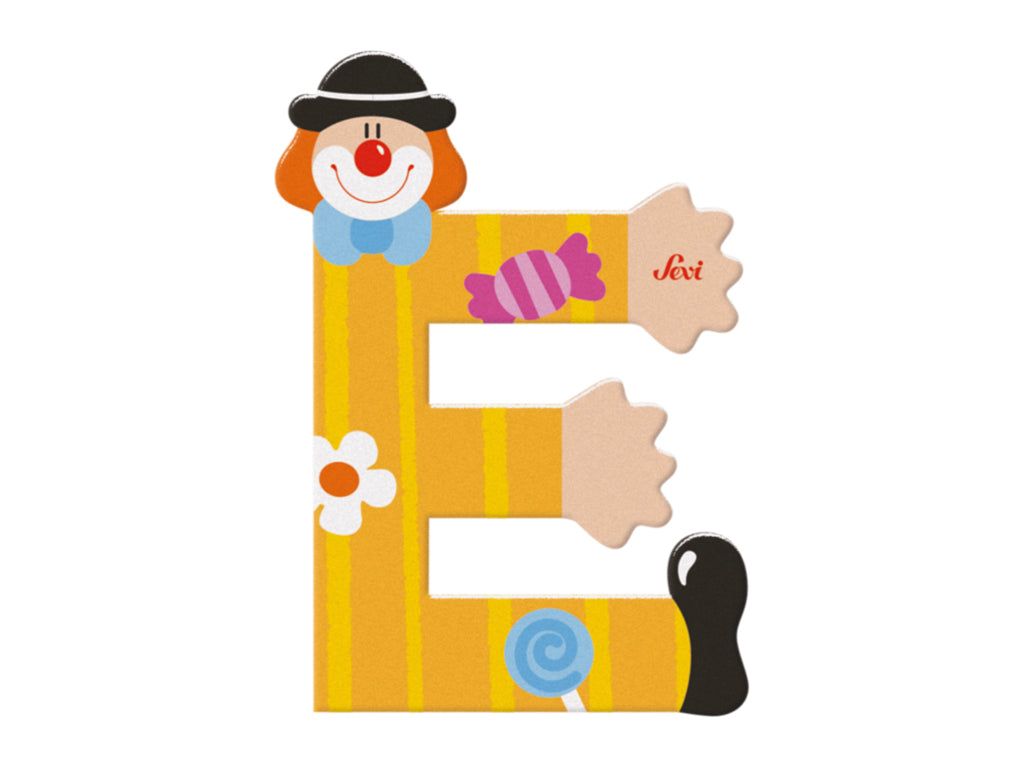 Sevi Letter E Clown Alphabet 10cm