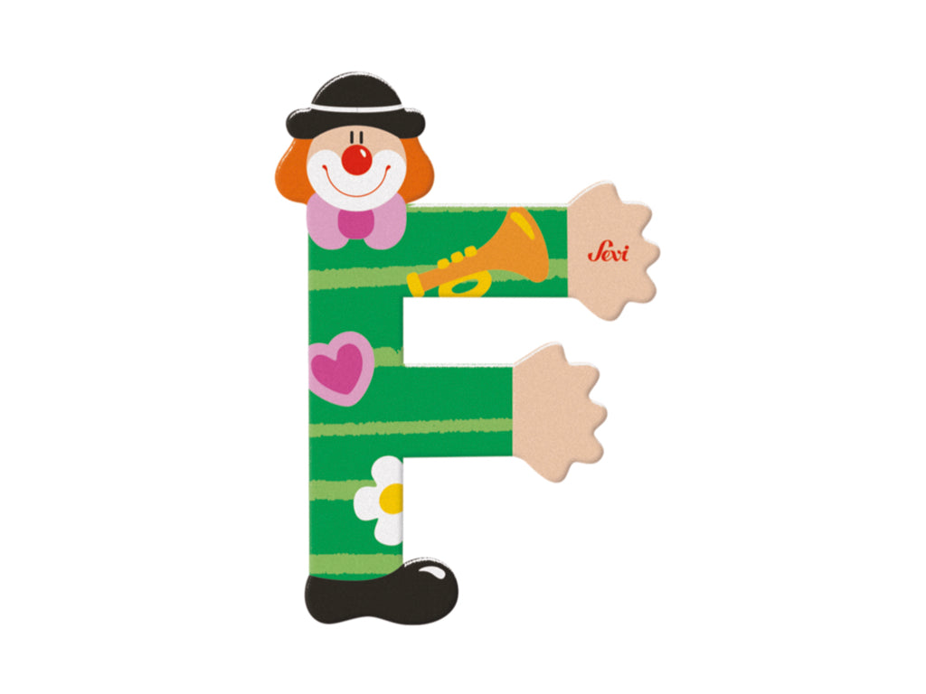 Sevi Letter F Clown Alphabet 10cm