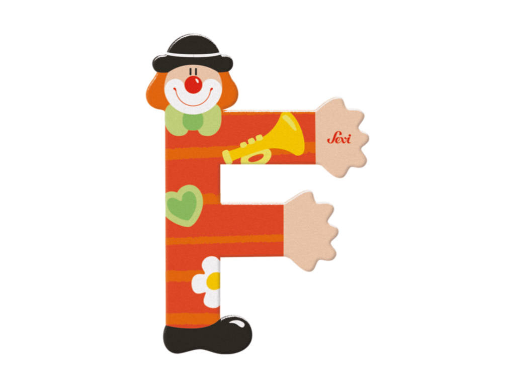 Sevi Letter F Clown Alphabet 10cm