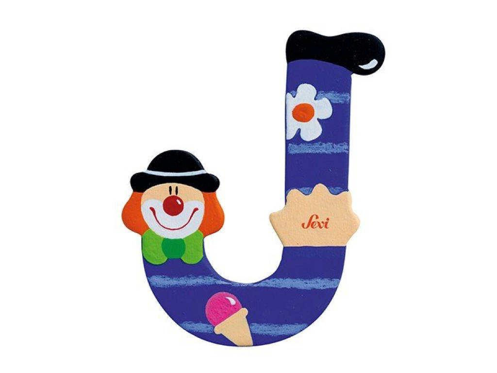 Sevi Letter J Clown Alphabet 10cm
