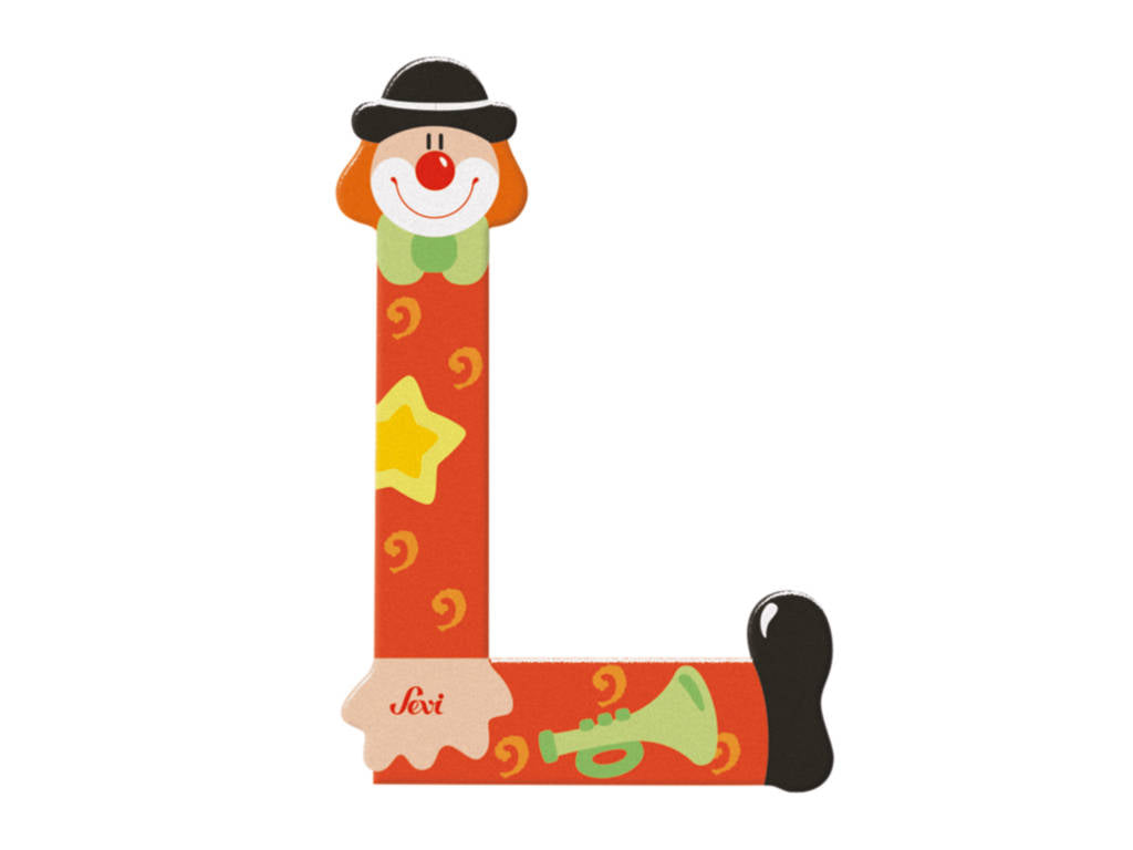 Sevi Letter L Clown Alphabet 10cm