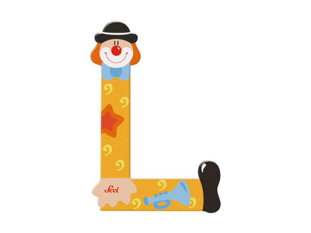 Sevi Letter L Clown Alphabet 10cm