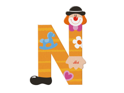 Sevi Letter N Clown Alphabet 10cm