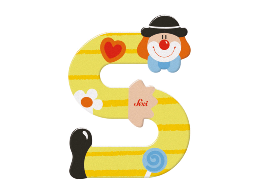 Sevi Letter S Clown Alphabet 10cm