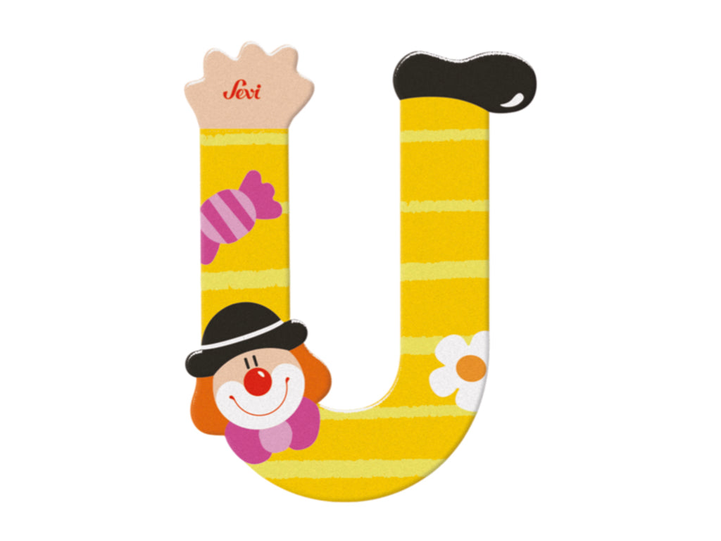 Sevi Letter U Clown Alphabet 10cm