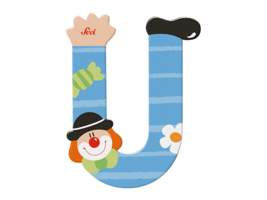 Sevi Letter U Clown Alphabet 10cm