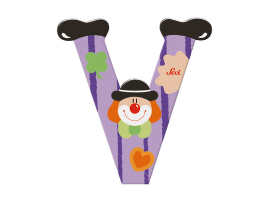Sevi Letter V Clown Alphabet 10cm