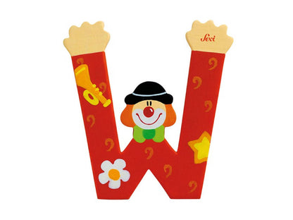 Sevi Letter W Clown Alphabet 10cm