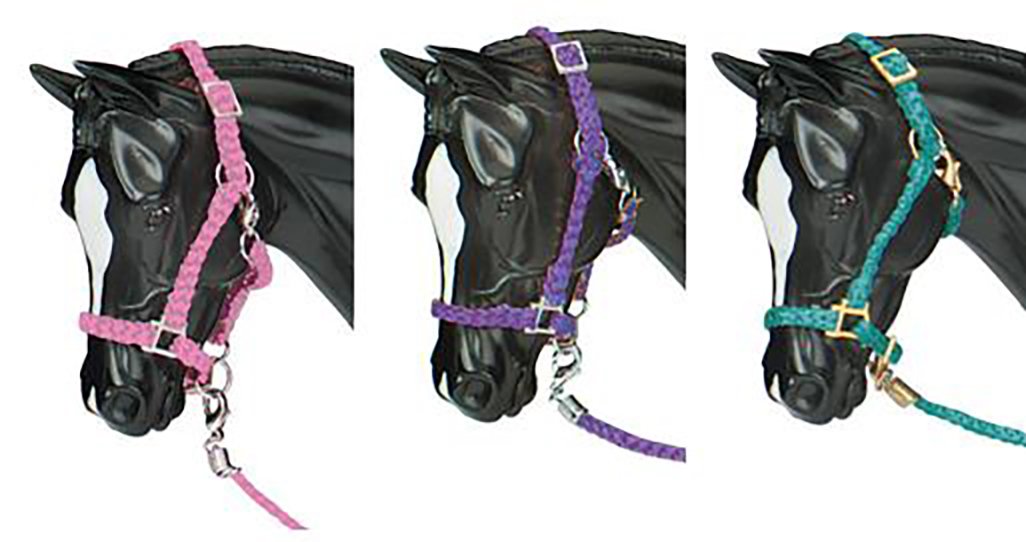 Nylon Halters - Hot Colored 3 piece assortment