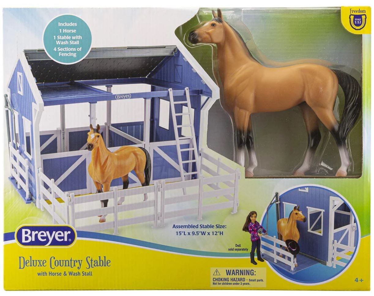 Deluxe Country Stable with Horse &
 Wash Stall