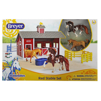 Red Stable Playset