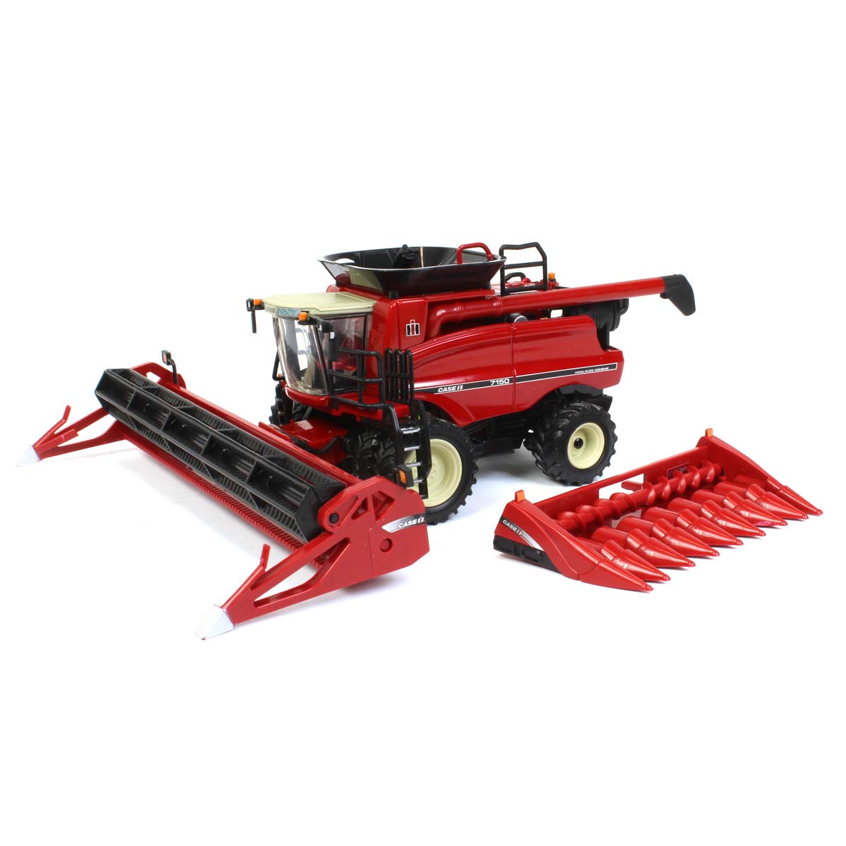 1/64 Limited Edition Vintage IH-Case IH 7150 Combine With Corn And Grain Header