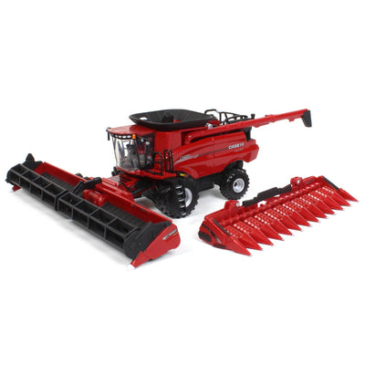 1/64 Case IH 9250 Combine With Corn And Grain Headers