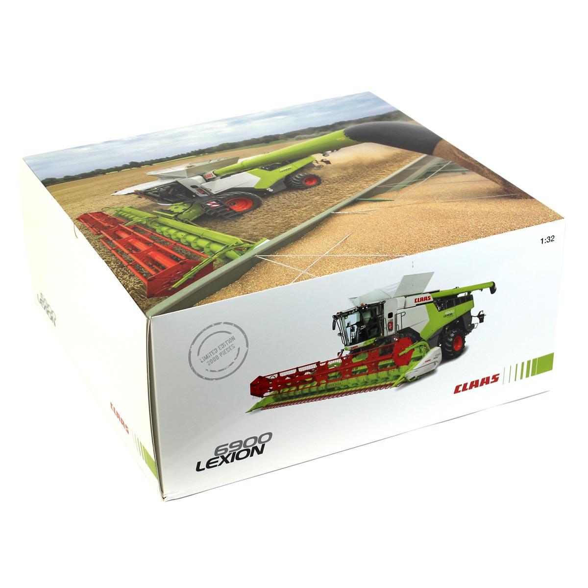 1/32 Limited Edition Claas Lexion 6900 With Vario 930 Cutterbar & Transport Trailer