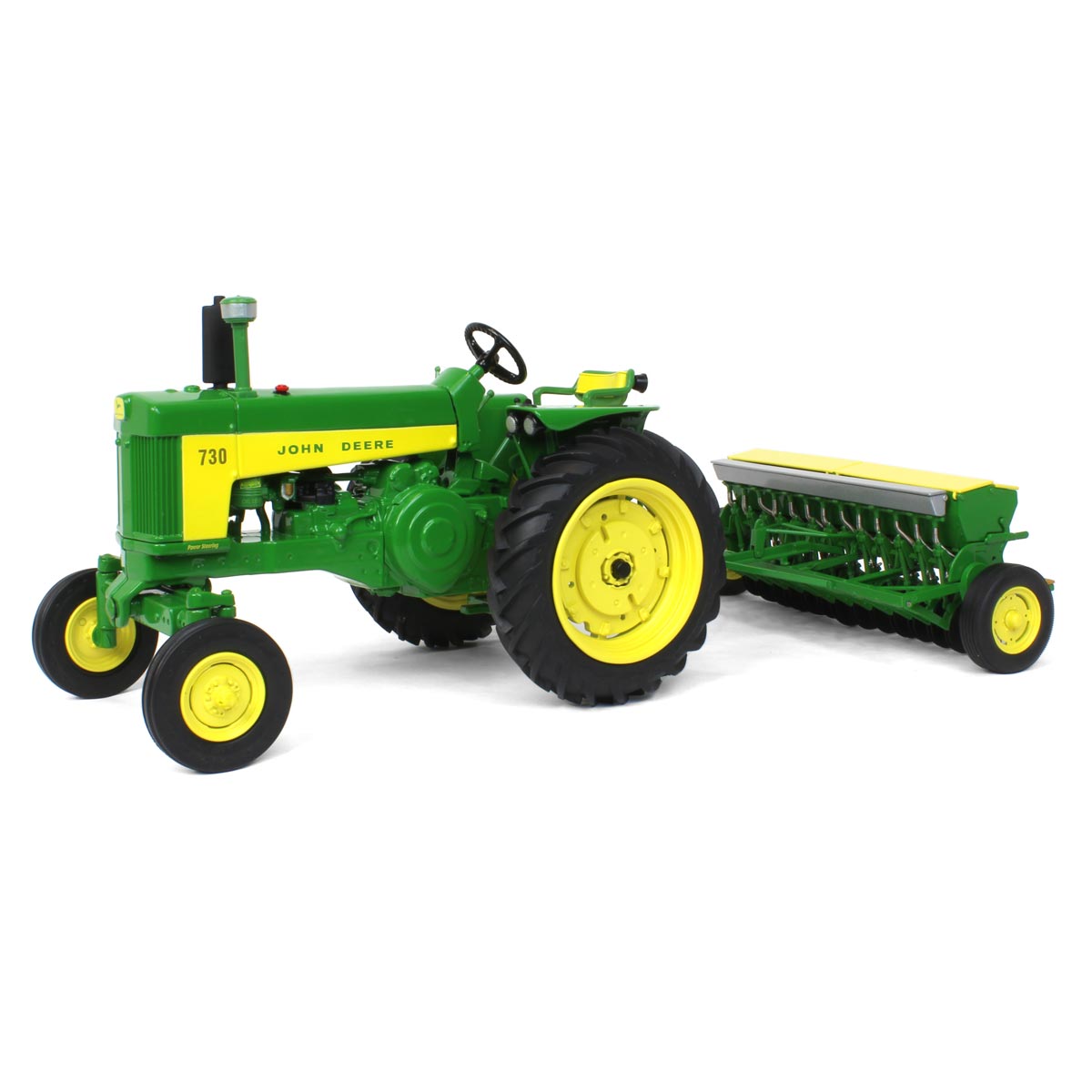 1/16 John Deere 730 Wide Front Tractor with Grain Drill Prestige Edition