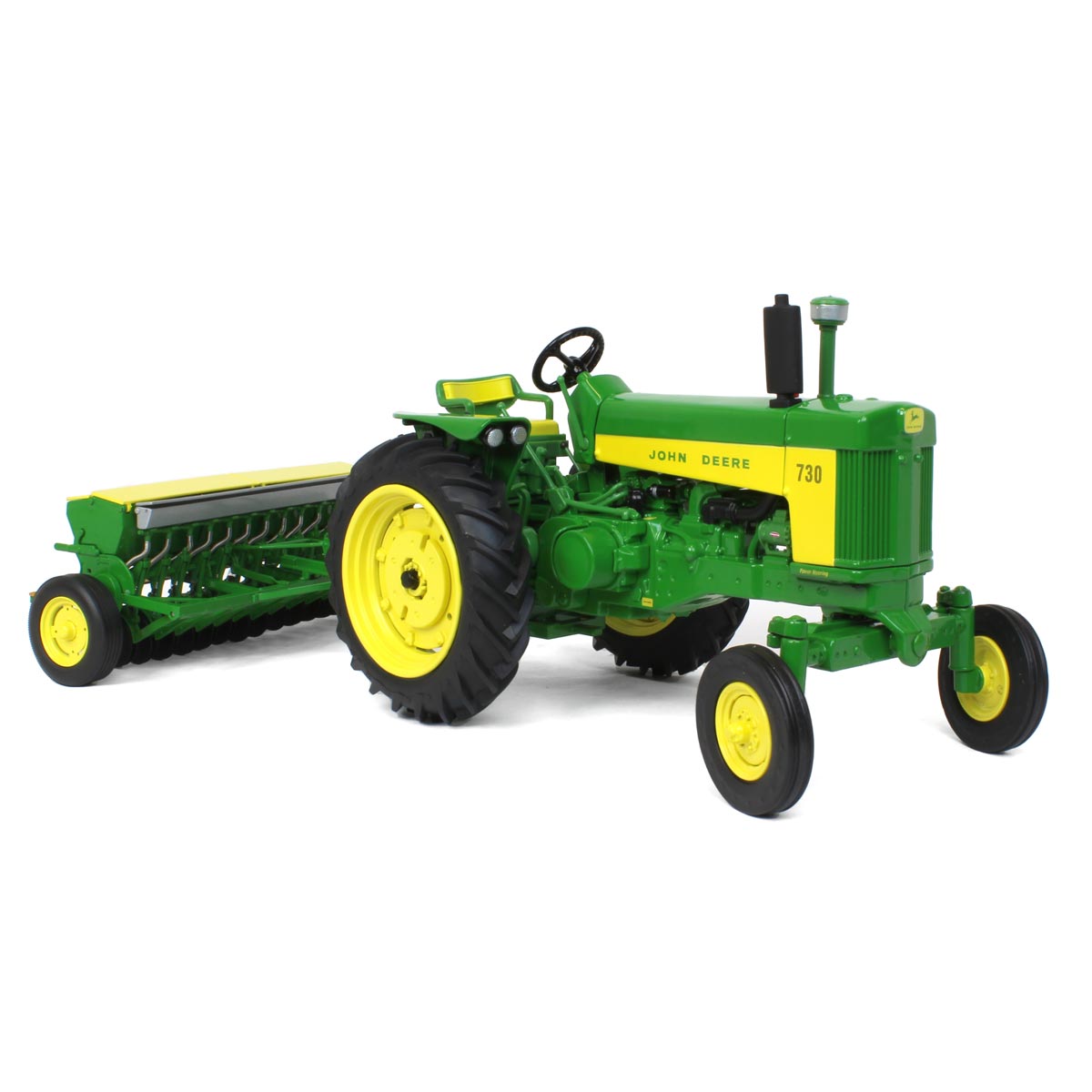 1/16 John Deere 730 Wide Front Tractor with Grain Drill Prestige Edition